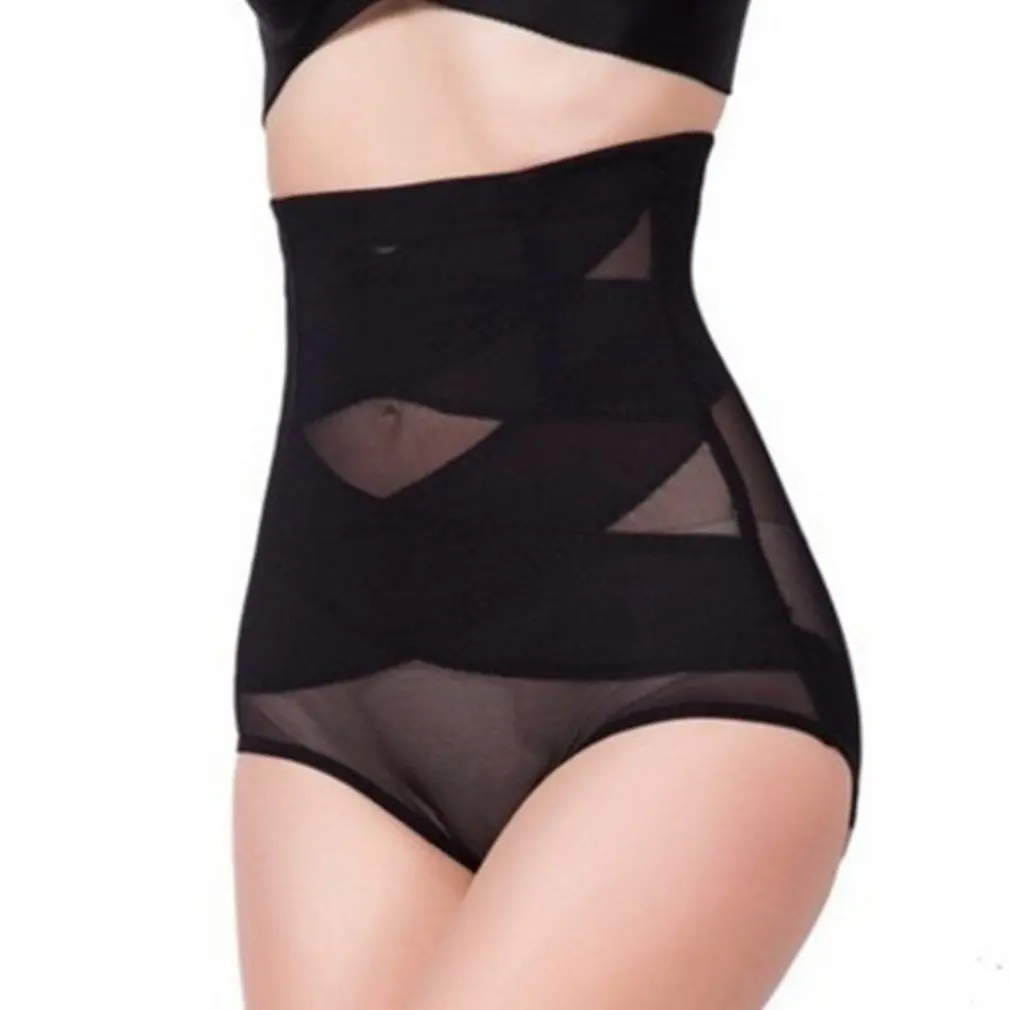 Дышащее женское нижнее белье с высокой талией для похудения бесшовное