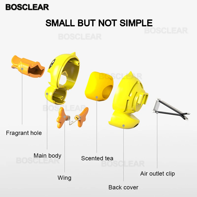 Автомобильный освежитель воздуха с изображением утки из мультфильма на выходе