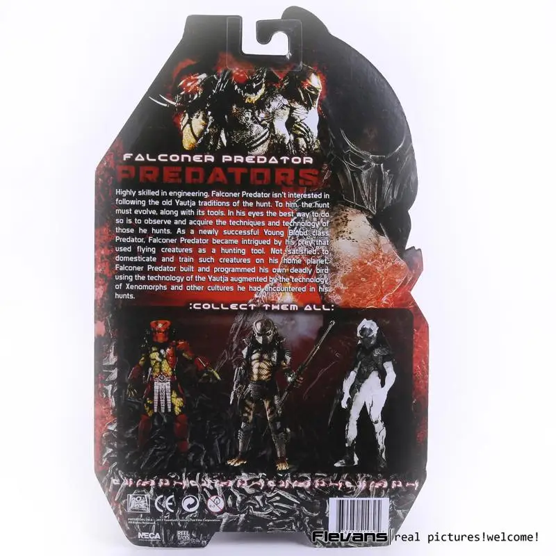 Хищники от компании NECA 2 Vol.7 город Охотник большой красный фальконер хищник ПВХ