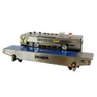 frqm980 brand new continuous band sealer for plastic bags film sealing heat continuous food sealer