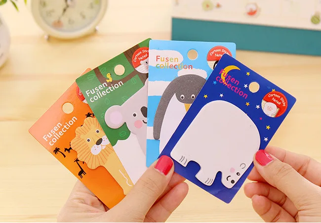 1 шт. Lytwtw милый Kawaii животные Липкие заметки Творческий блокнот Filofax блокнот офисные принадлежности школьные канцелярские принадлежности