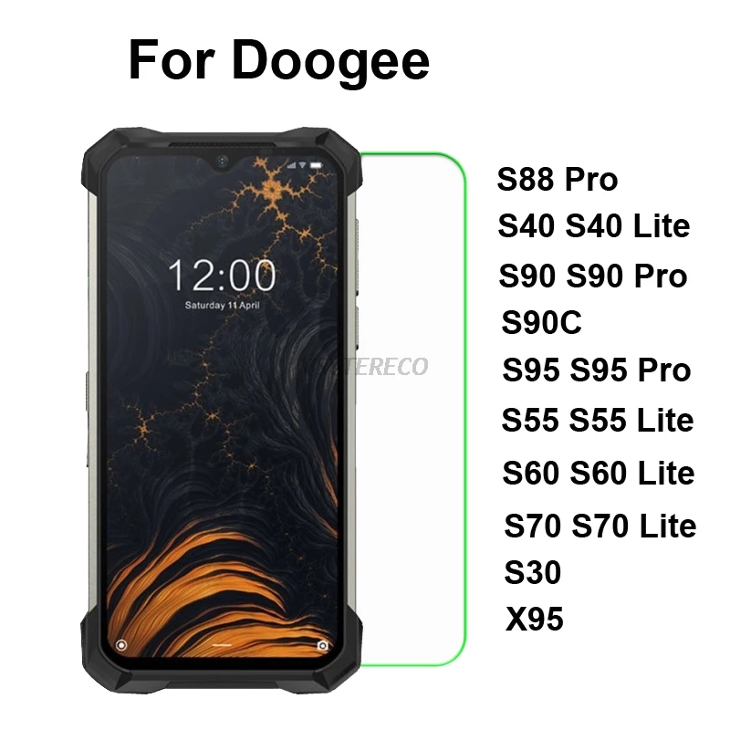 Закаленное стекло Для Doogee S88 S90 S95 Pro защита экрана 9D защитное на S40 S60 S59 Lite S58 X95