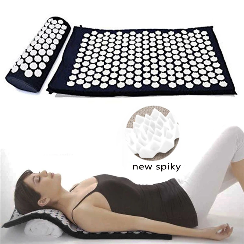 

Acupuncture Massage Mat Or Pillow Or Set Fitness Yoga Mat Spiky Cushion for Therapy Back Neck Pain Relief Sciatic Pain Muscle