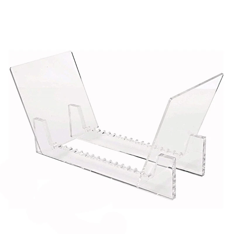 

Clear Vinyl Record Holder Desktop Album Storage Modern Design Acrylic Display Stand for 12 7 Singles LPs Rack