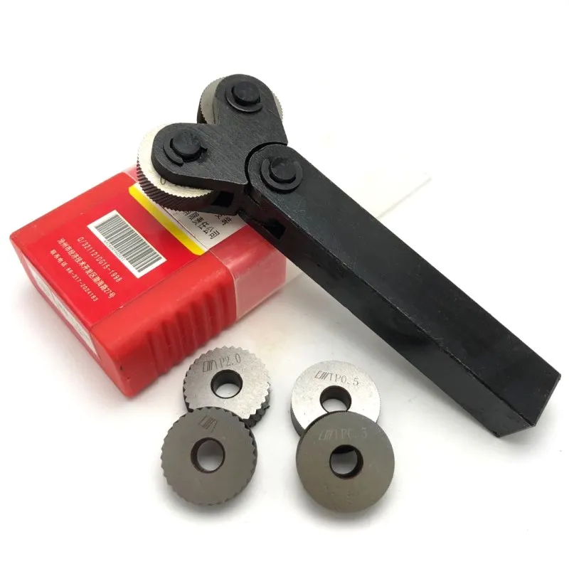 Инструмент для накатки стальной двухколесный линейный шаг набор 0 5 мм 1 2