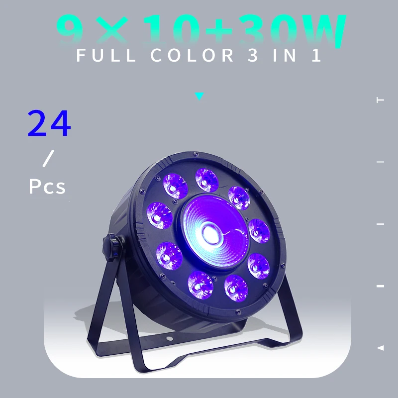 Плоские светодиодные светильники Par DMX512 сценическое оборудование для диджея 24