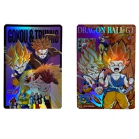 flash cards 12pcs anime dragon ball gt refraction composite craft super dragon ball heroes goku game collection cards boy toy