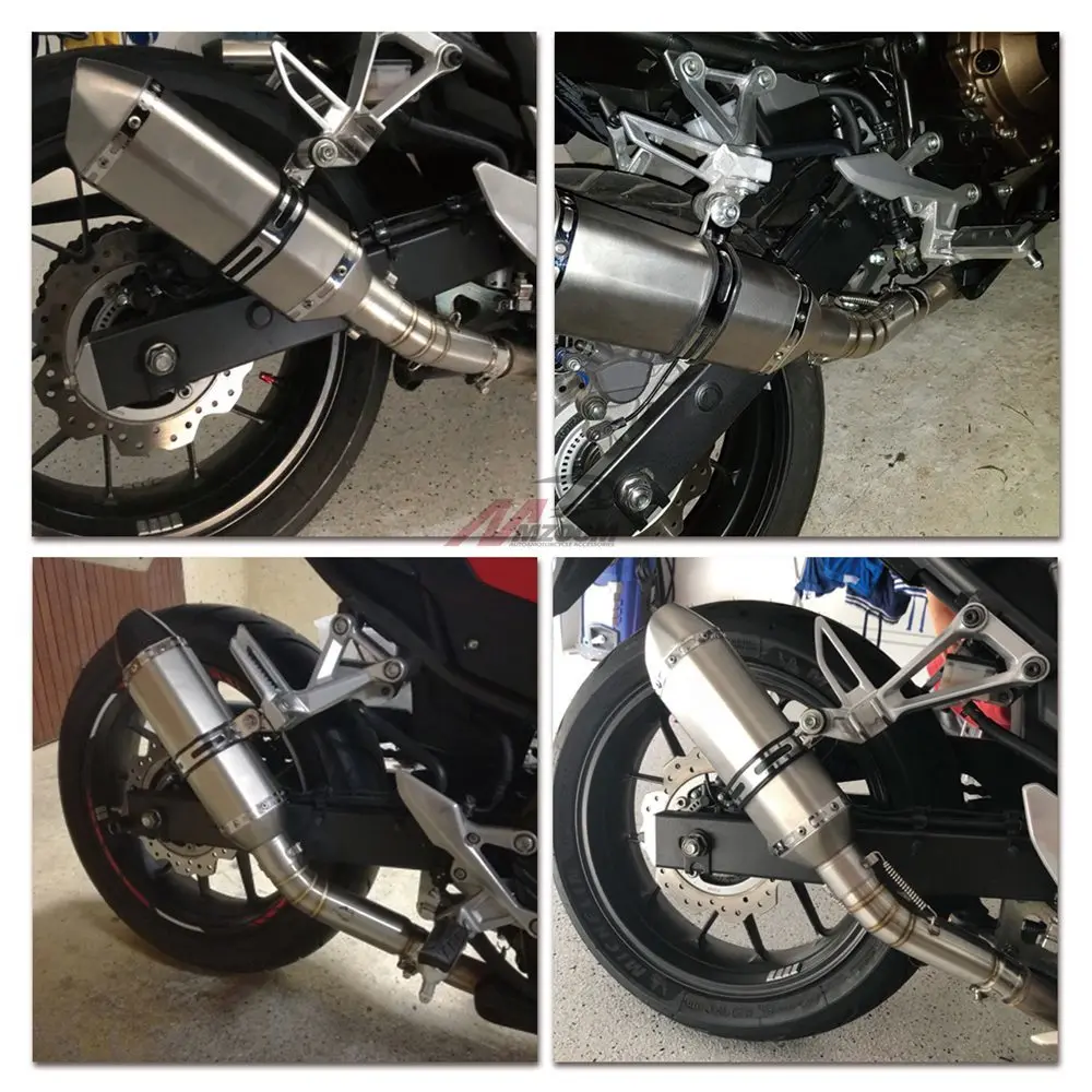 FOR cbr500 CBR 500R motorcycle exhaust contact middle pipe connector for HONDA CBR500R 2012 to