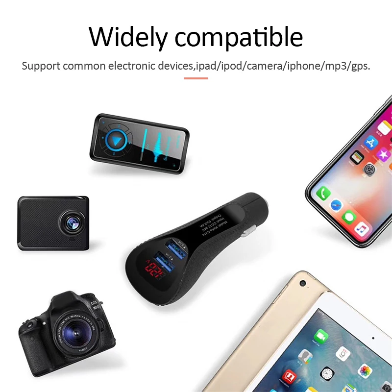 Автомобильный Зарядное устройство с двумя портами Usb 3 0 быстрой зарядки для