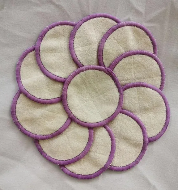 Высококачественные многоразовые махровые бамбуковые подкладки для макияжа с 2