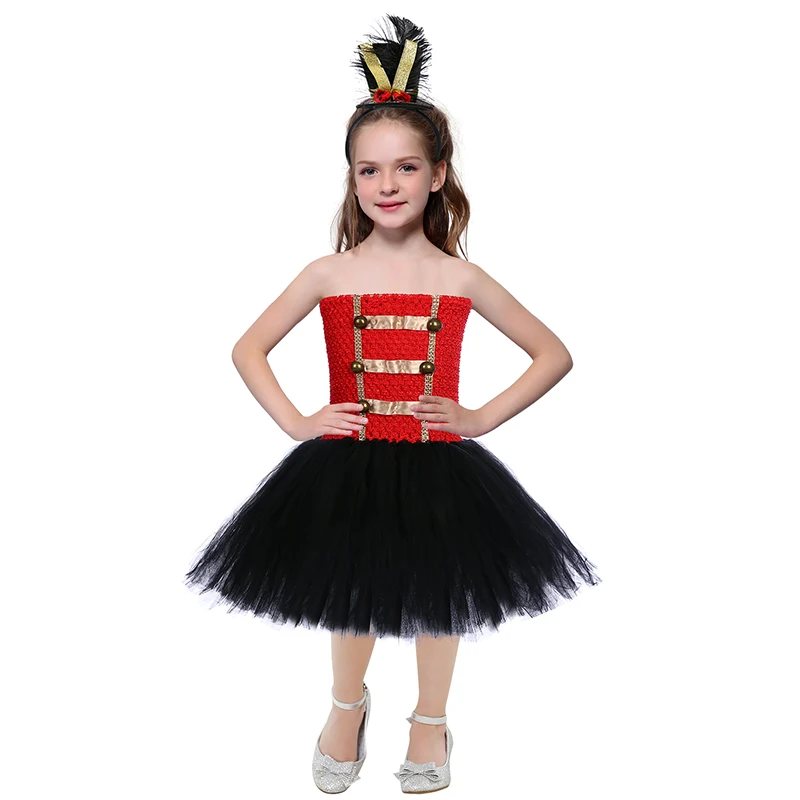

Halloween Nutcracker Tutu Dress and Hat Toddler Girls Toy Soldier Birthday Party Costume Dress Up Kids Winter Clothes Outfit