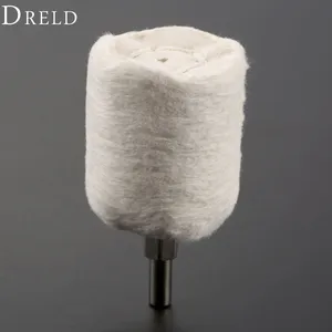 Аксессуары DRELD Dremel, 40 мм1,5 дюйма, цилиндрическая хлопковая полировальная щетка, шлифовальный полировальный круг для дрели, роторный инструмент, хвостовик 14 дюйма