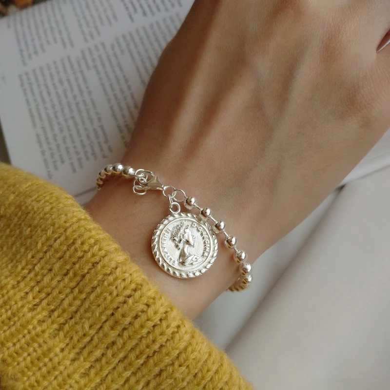Женский браслет с бусинами Leven Fancy 1 шт./лот из белого золота модный Подарочный