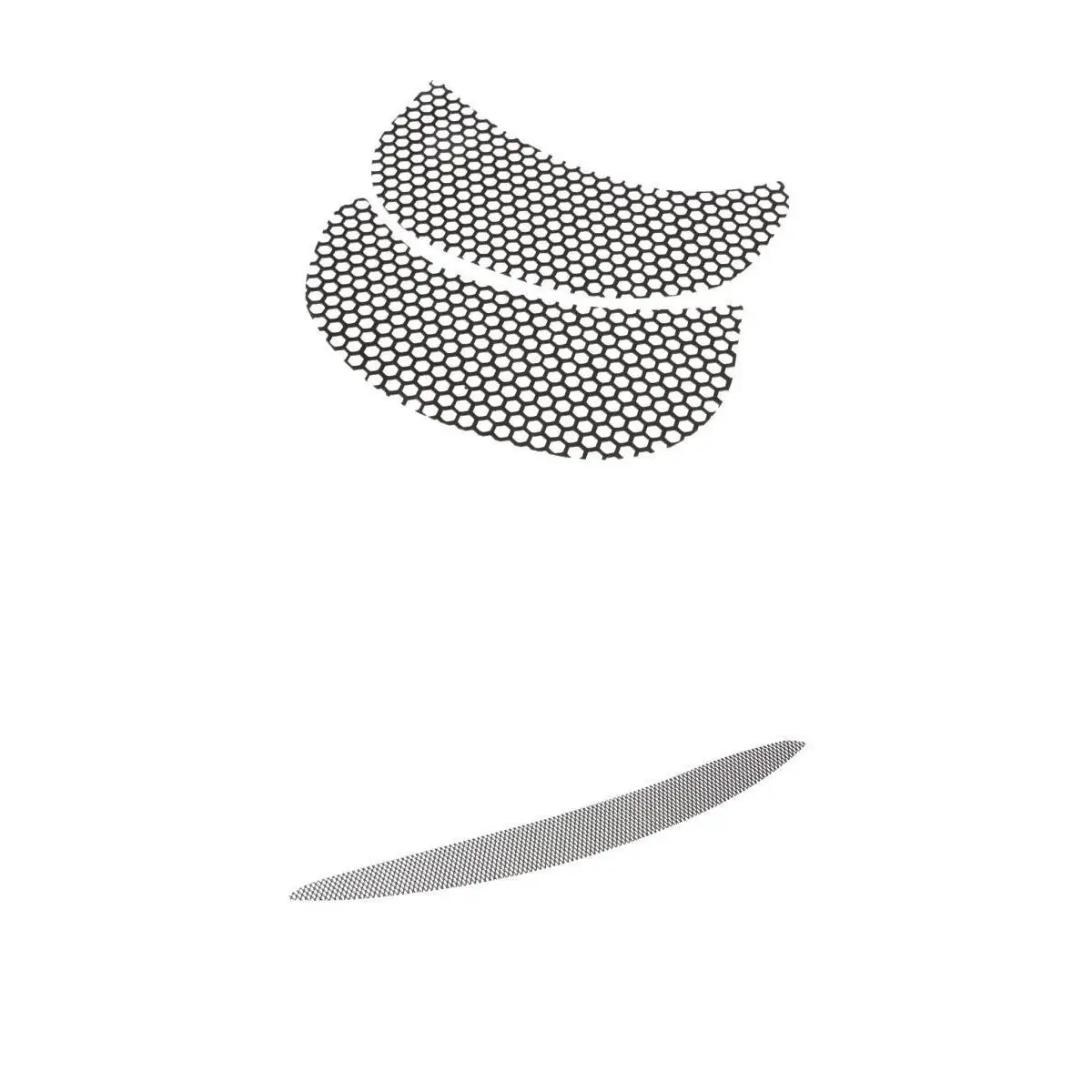 

3 x Алюминиевый сотовый сетчатый обтекатель для вентиляционного отверстия для 15-18 Harley Road Glide FLTRX