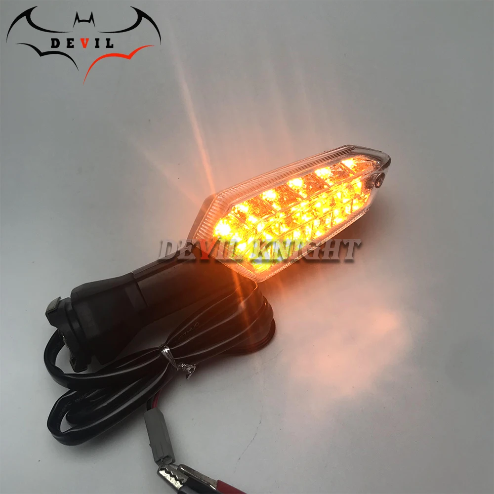 

For KAWASAKI KLE 650/1000 Versys ER-6N ZRX1200 Front/Rear LED Turn Signal Indicator Light Blinker Lamp Motorcycle
