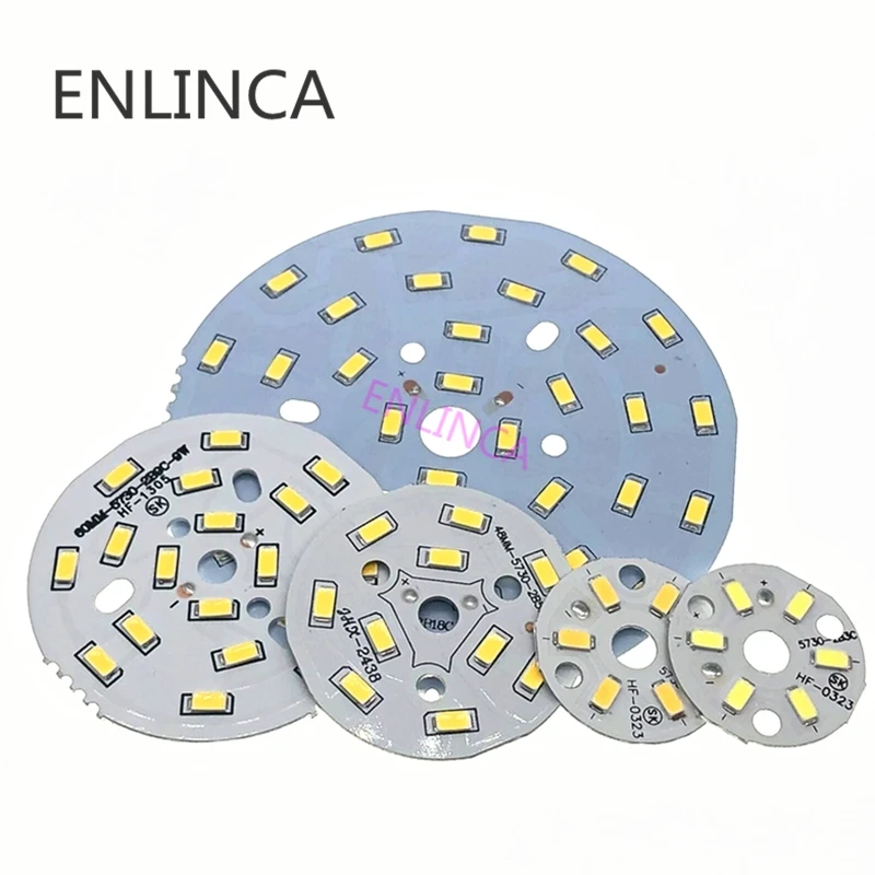 3 Вт 5 7 9 12 15 18 20 24 шт. SMD5730 Яркость SMD светильник доска светодиодный Панель для PCB