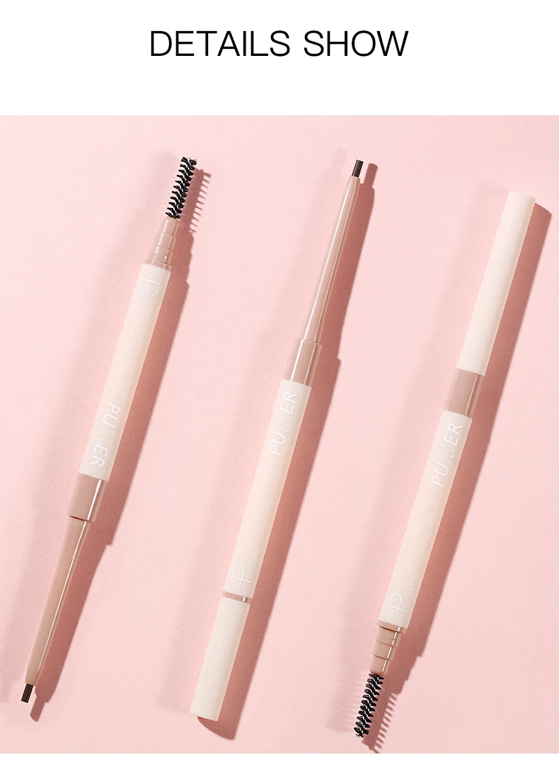 Pudaier 10 цветов карандаш для бровей Косметика тинт макияжа натуральная тонкая