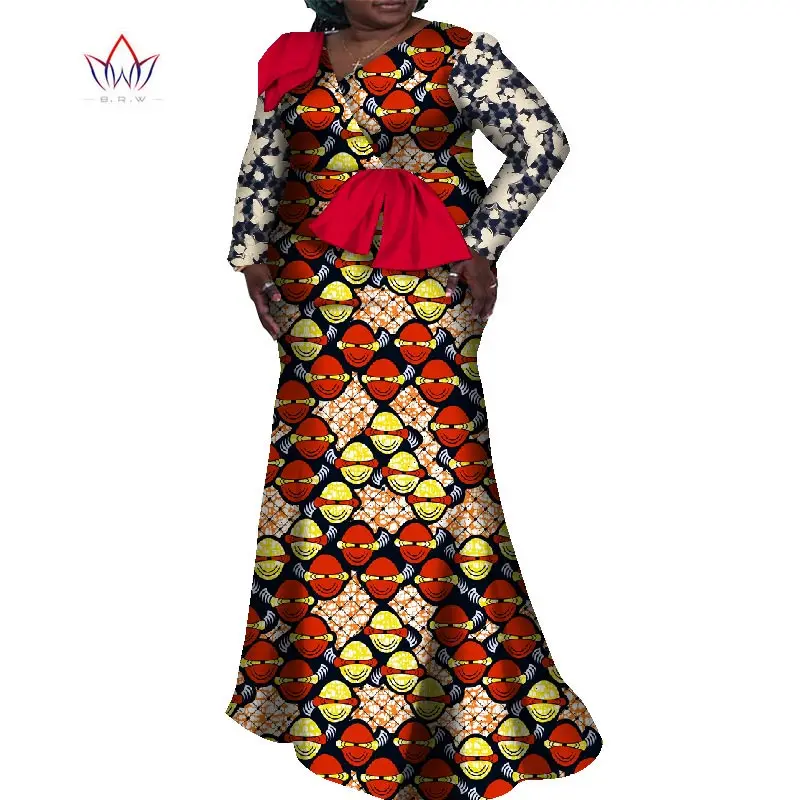 Длинные африканские платья для женщин Дашики Нигерия традиционное свадебное