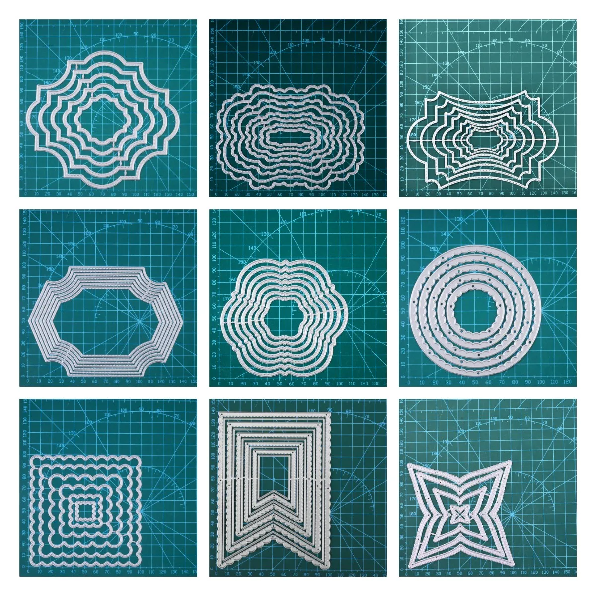 

InLoveArts Frames Square Curves Metal Cutting Dies For DIY Scrapbook Cutting Die Paper Cards Embossed Decorative Craft Die Cut