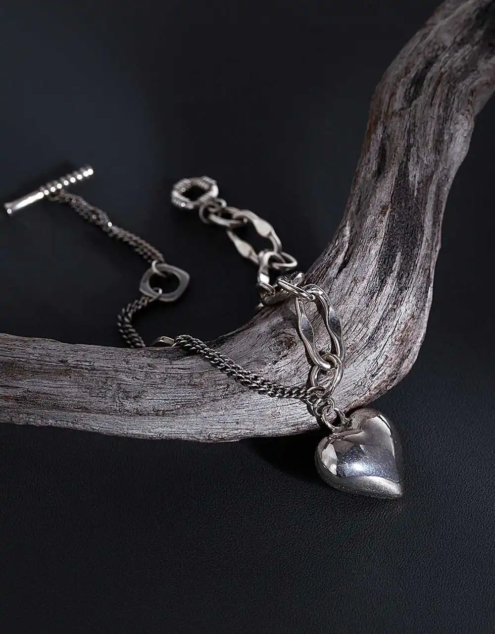 

Vintage 925 Sterling Silver Love Heart Oval-shaped Bracelet for Women Best Birthday Gifts Jewelry Hip Hop Couple Bracelet