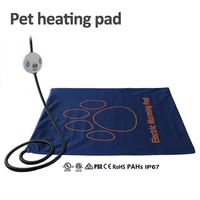45%c3%9760cm pet electric heating pad blanket dog cat winter warmer pad waterproof adjustable temperature dog mats usukeujp plug