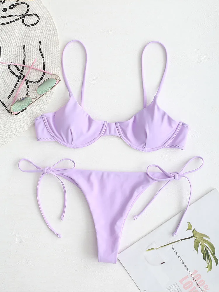 

Para Praia 2020 Sexy Brazilian Bikini Set Swimwear White Women Swimsuit Bathing Suit watermelon Print Biquini Bathing Suit