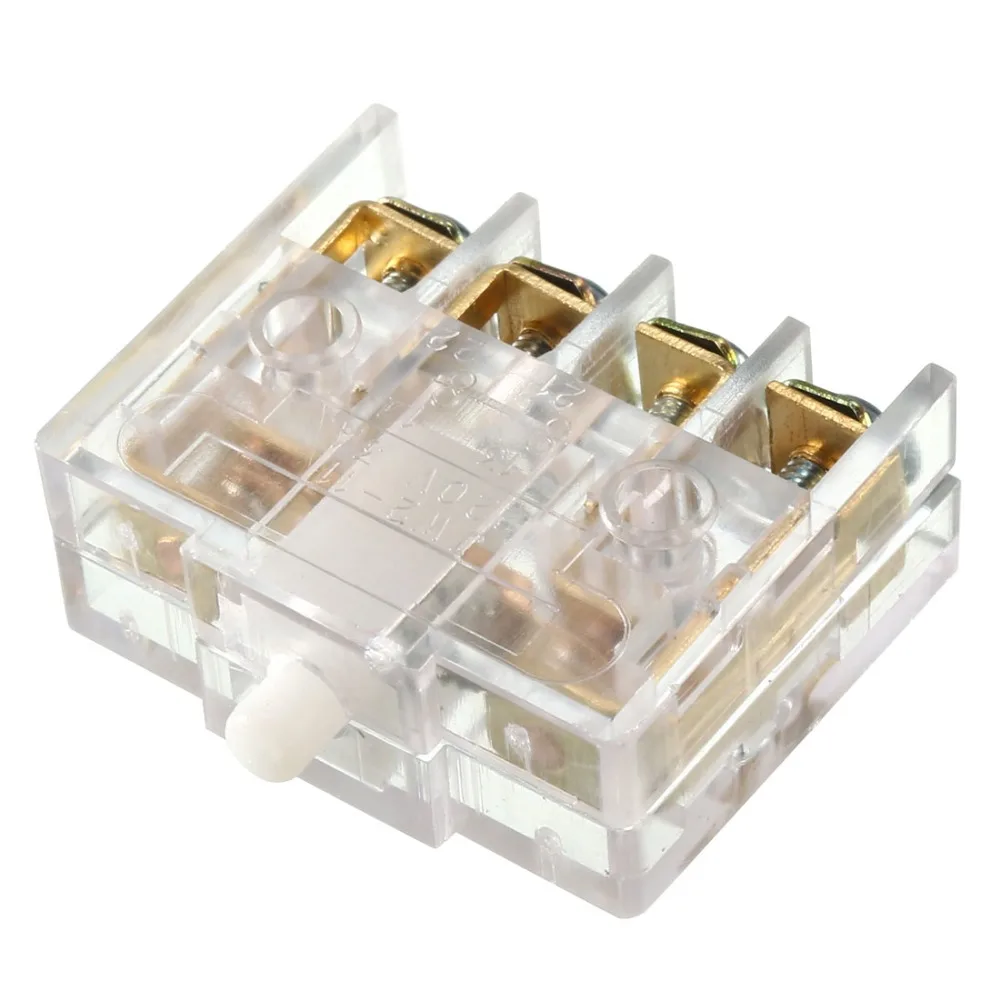 220V 3A 30x11x28mm DPST 4 Винтовые клеммы Кнопка привода концевой выключатель|Выключатели| |