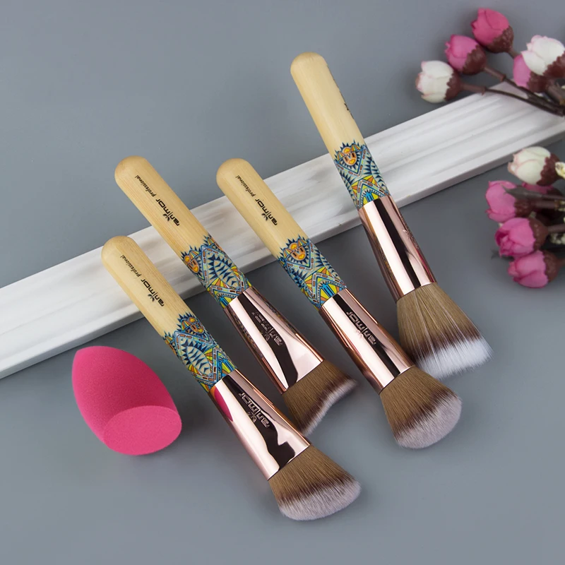 Набор кистей для макияжа Anmor 4 шт. цветные ручки мини размер оригинальные