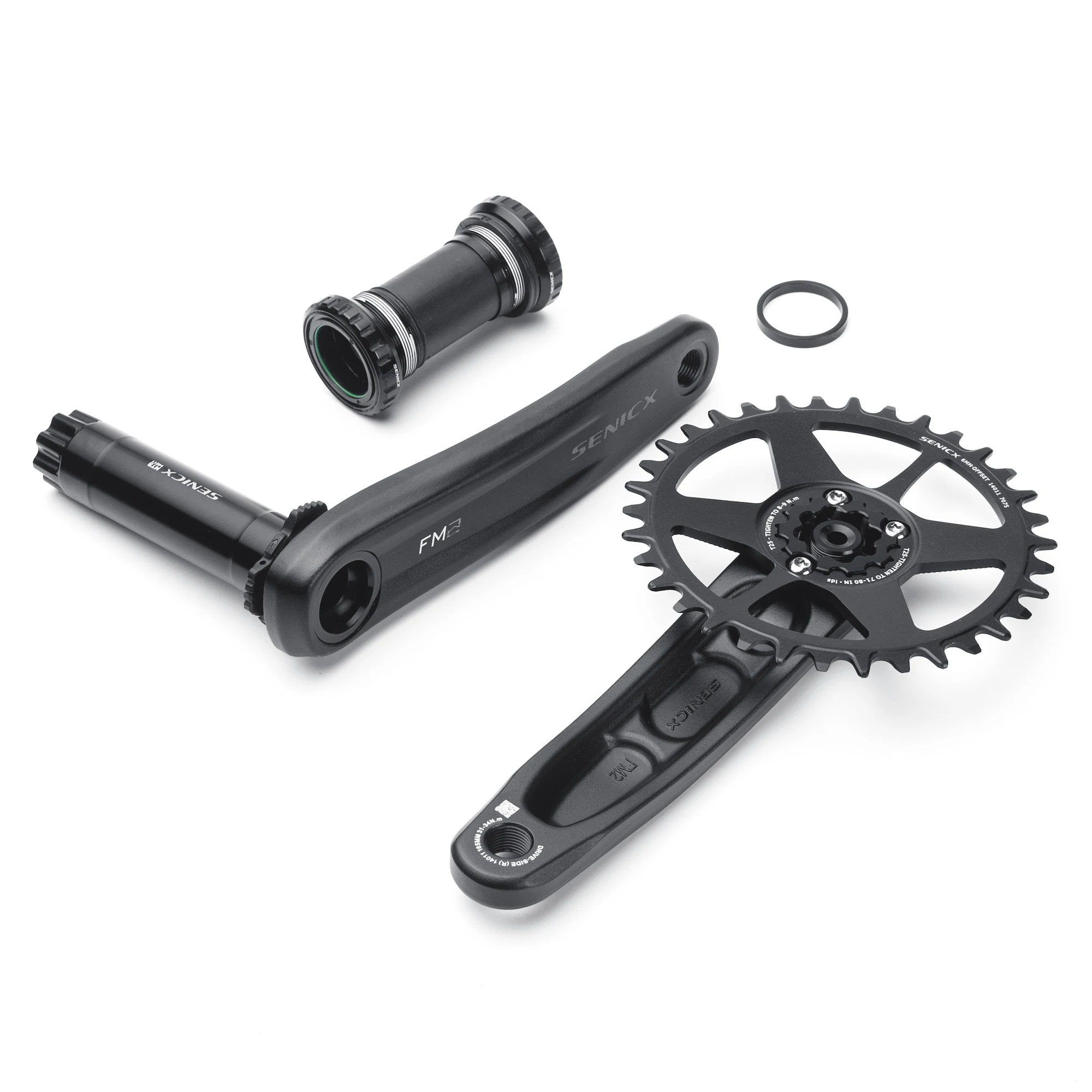 SENSAH HARDROCK 1 x 10 11 12 Speed Boost Crankset Eagle Tooth for MTB XC/TR/DH/FR 165/170 / 175mm 34T BSA Chainset | Спорт и