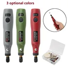 Беспроводной мини-электрический шлифовальный станок, набор сверл, гравер, ручка, фотошлифовальный станок, перезаряжаемый угловой шлифовальный станок