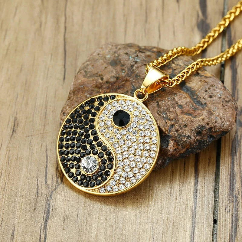 DOYUBO кулон из нержавеющей стали в китайском стиле Инь-Янь восемь диаграммов