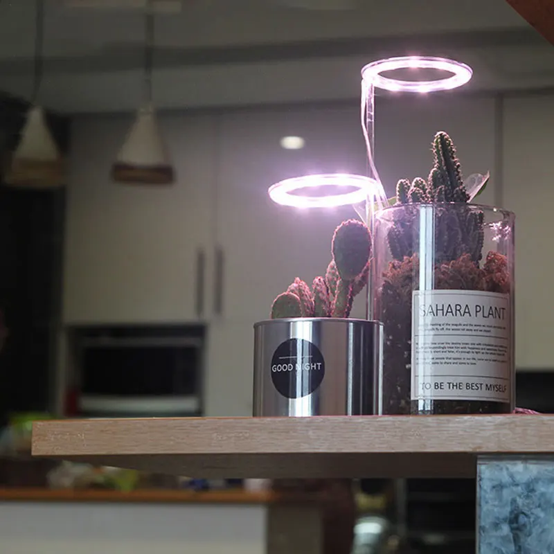 Бытовой рост растений лампа USB порт Ангел кольцо полный спектр солнцеподобных