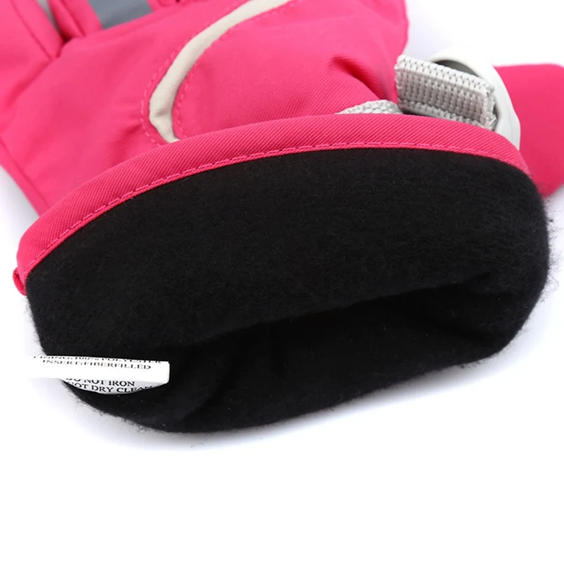 

Boys/Girls/Kids Snowmobile Winter Warm Ski Gloves Sports Waterproof Windproof Snow Mitten Adjustable Strap Skiing Gloves