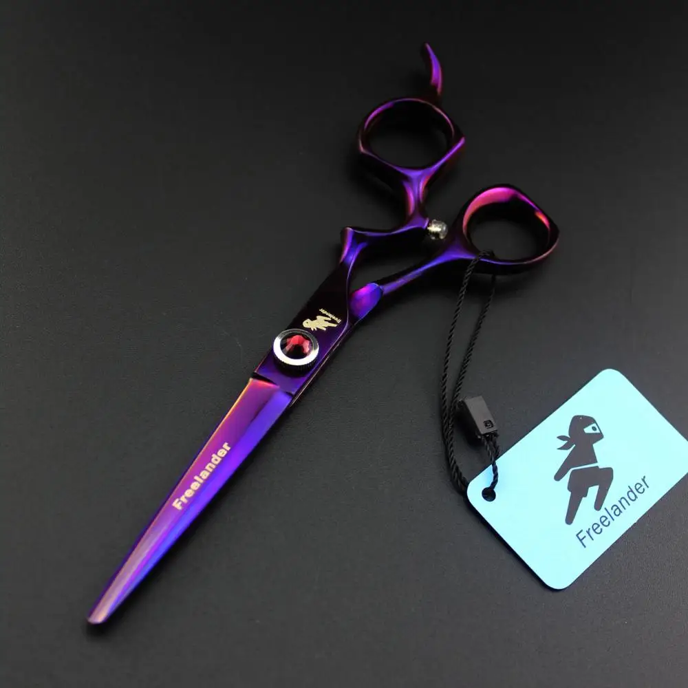 Профессиональные Парикмахерские ножницы 6 0 дюйма с изогнутой ручкой