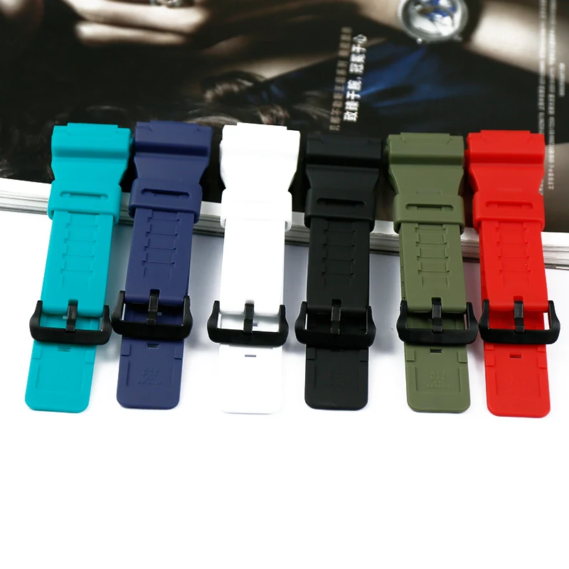 Resin strap case men's watch accessories pin buckle for Casio AQ-S810W AQ-S800W-1A sports waterproof couple watch band