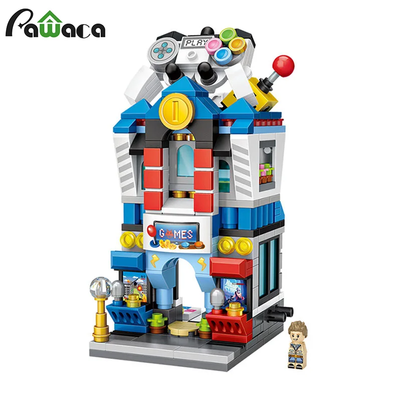 Креативный мини уличный вид Сборная модель креативный подарок строительный блок