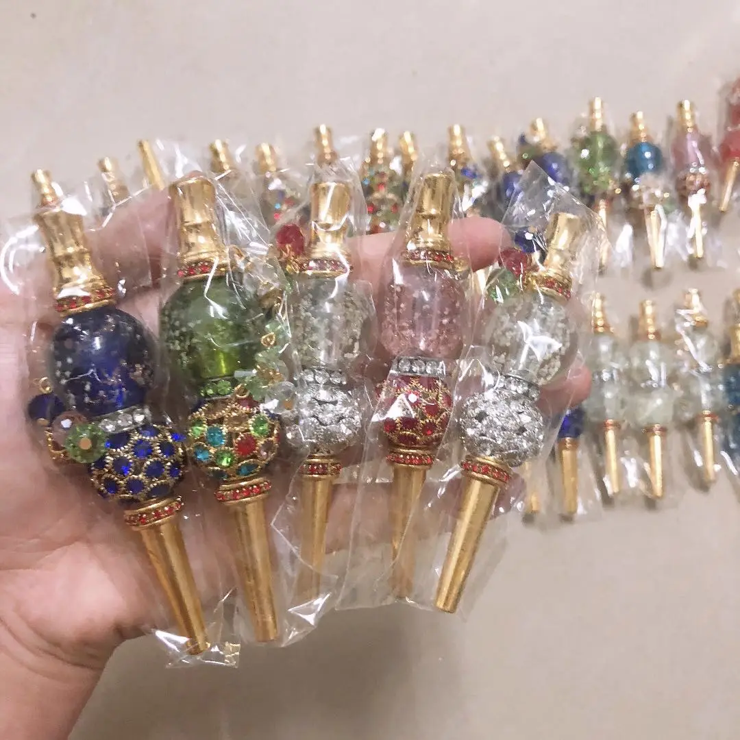 Светящийся в темноте ручной работы инкрустированный ювелирный тупой держатель