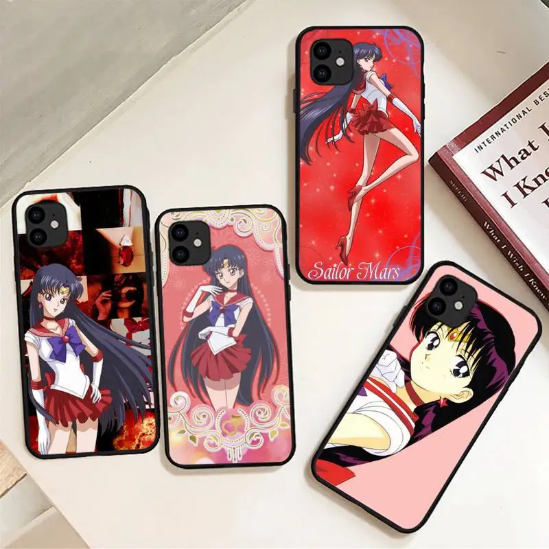 

Sailor Mars Magazine Print Phone Case For iphone 12 11Pro Max 11 XR XS Max X 8 7 6 6S Plus 5 5S SE 2020 soft Cover Funda
