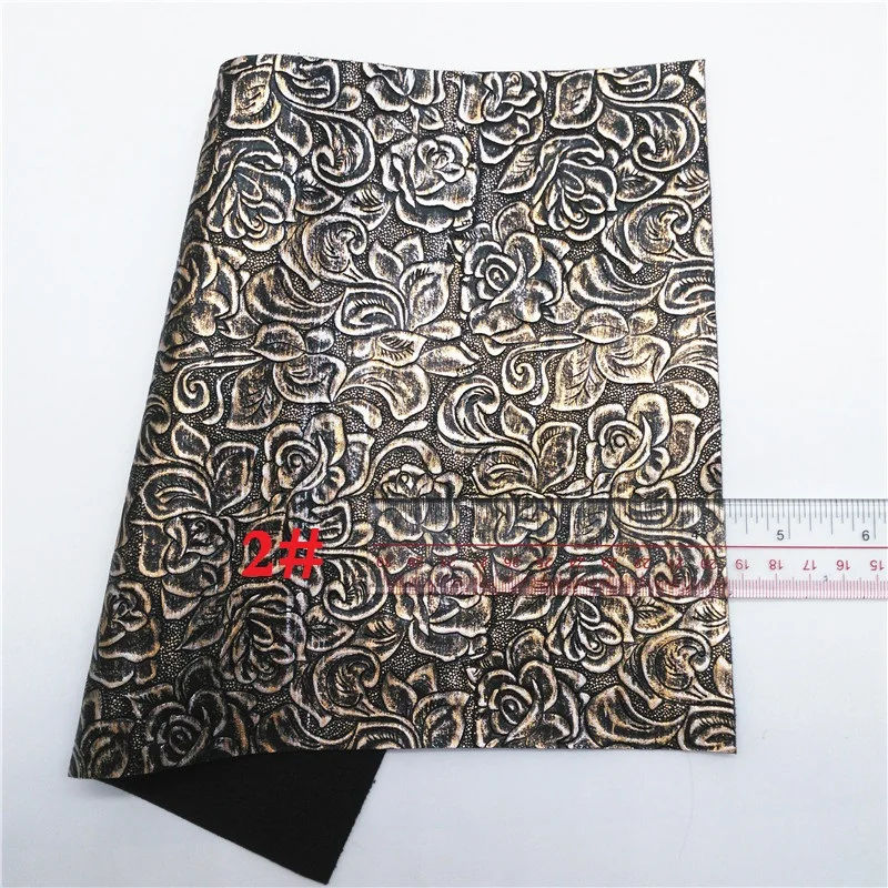 2 Glitterwishcome 21X29 см A4 размер винил для бантов цветы искусственная кожа, Vintge синтетическая искусственная кожа листы для бантов, GM598A - Цвет: 2