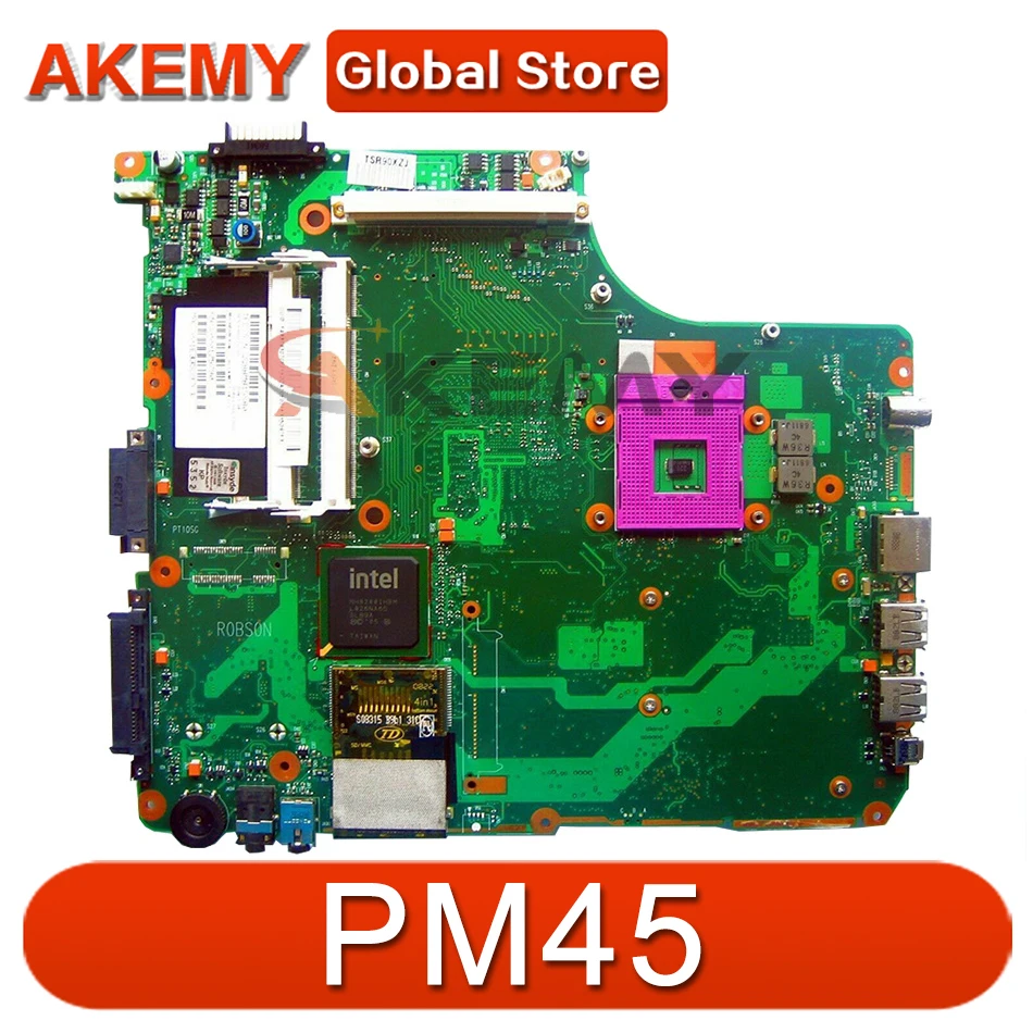 

SPS V000127130 PN 1310A2171553 For toshiba satellite A300 A350 laptop motherboard DDR2 6050A2171501-MB-A03 PM45 warranty 60 days