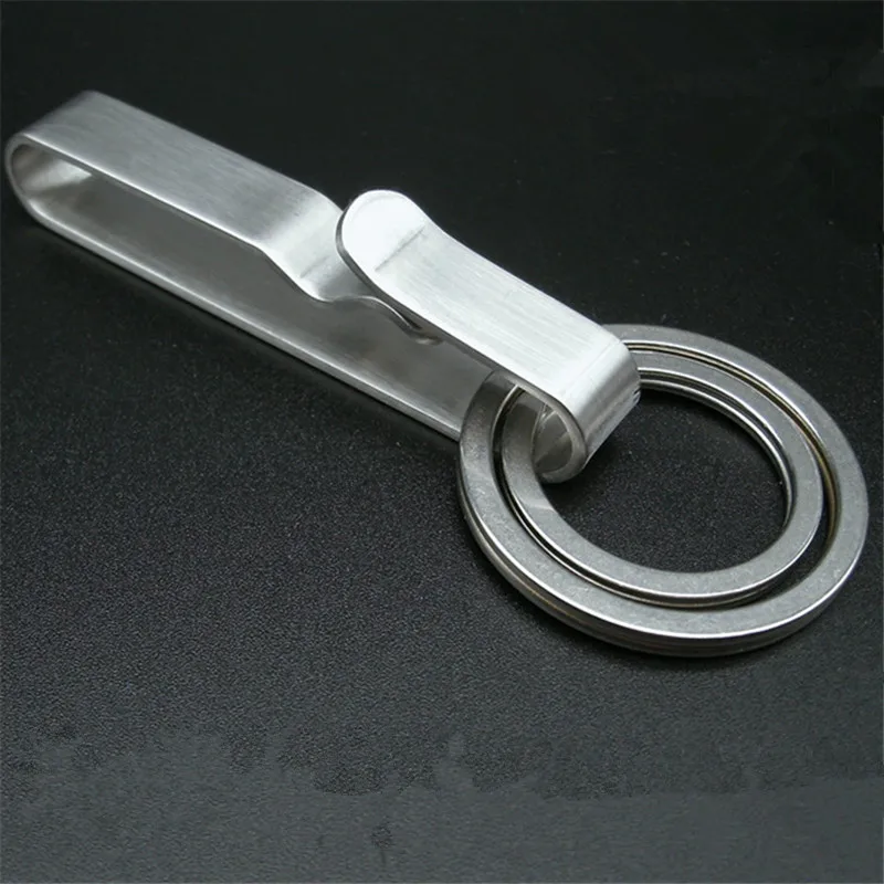 Pure Brass Handmade Retro Vintage Stainless Steel Waist Hanging and Belt Ring Simple Key Buckle | Дом и сад