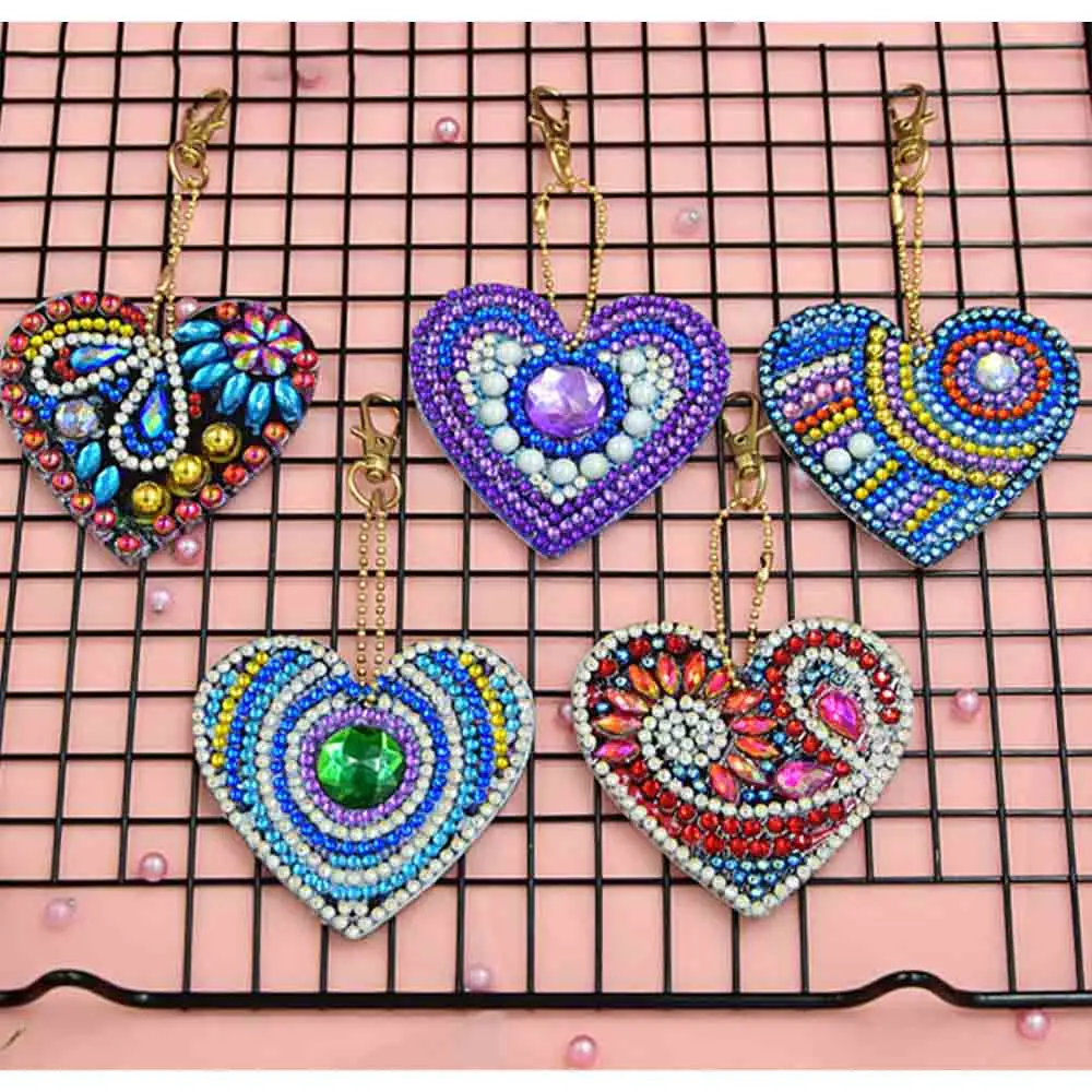 Брелок с алмазной живописью ювелирные изделия брелок вышивкой распродажа