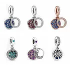 Женское ювелирное изделие 2021, браслеты с бусинами, роскошные оригинальные очаровательные бусины из серебра 100% пробы