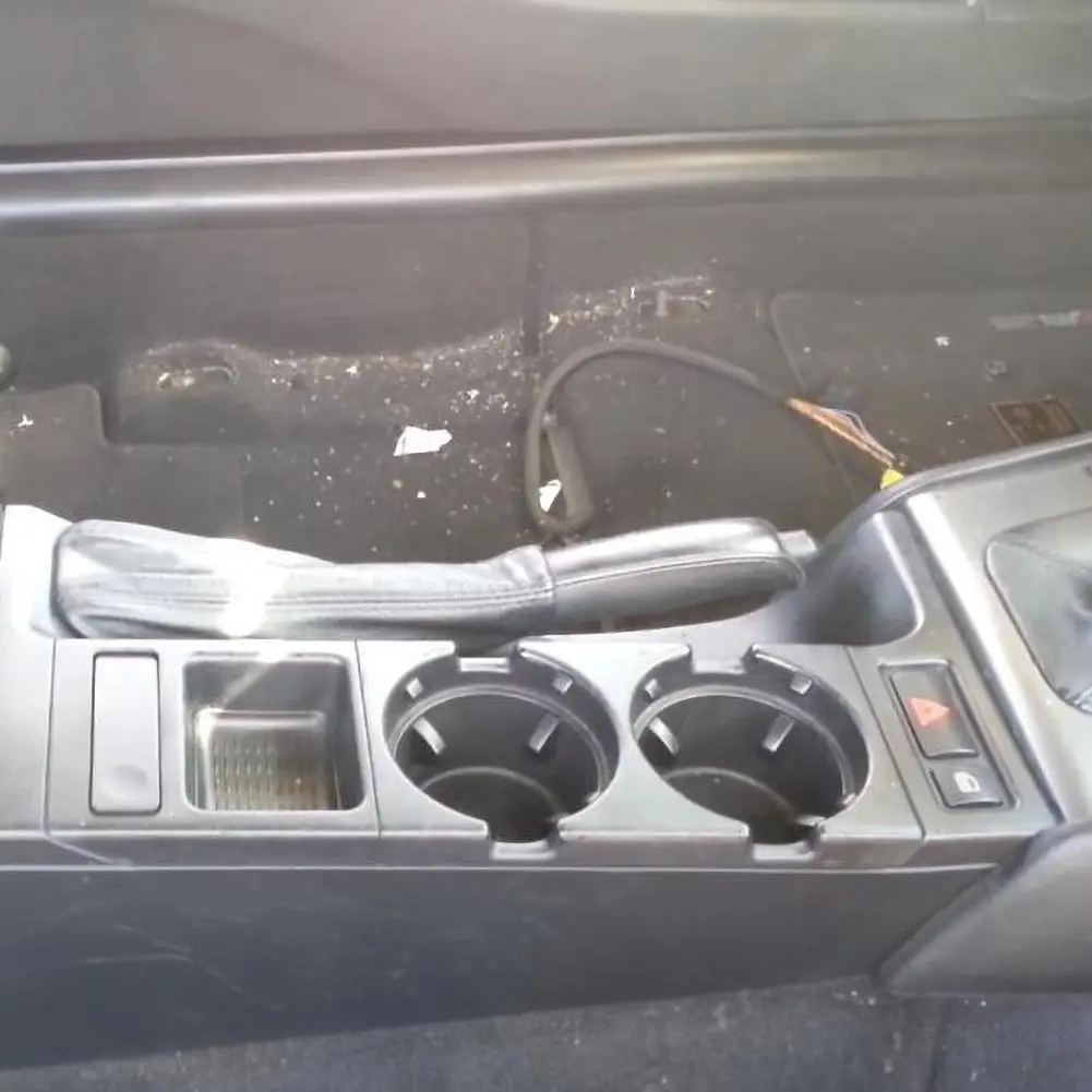 

Car Drink Cup Holder + Coin Box Center Console Drink Cup Holder Storing BOX For BMW E46 3 Series 51168217957