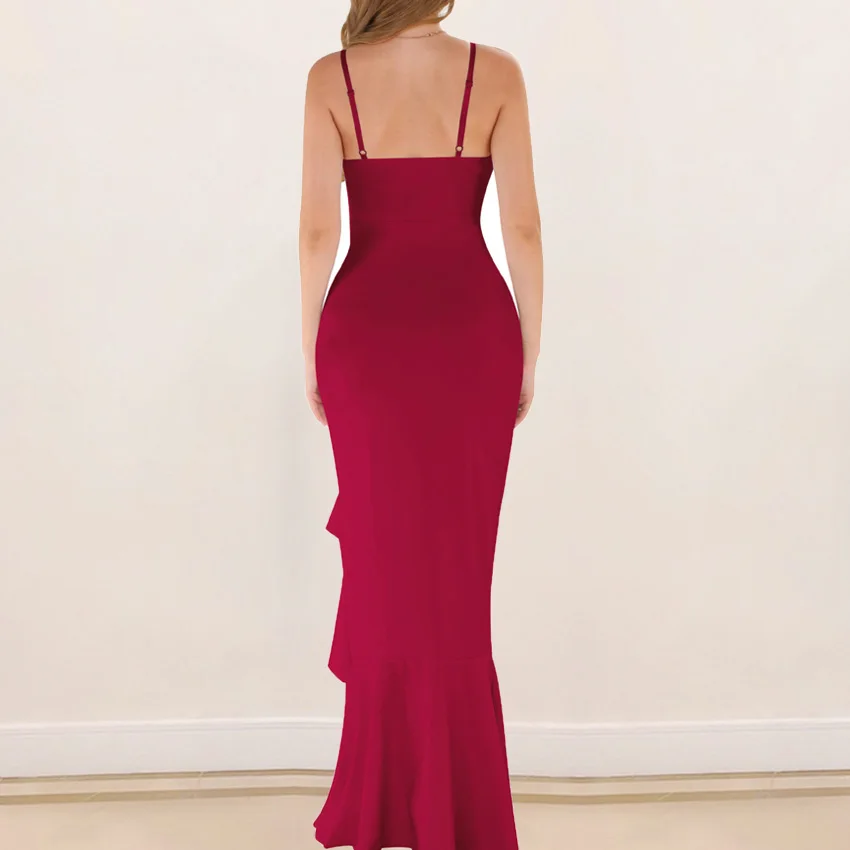 Платье женское длинное вечернее элегантное Формальное пикантный наряд-Русалка с