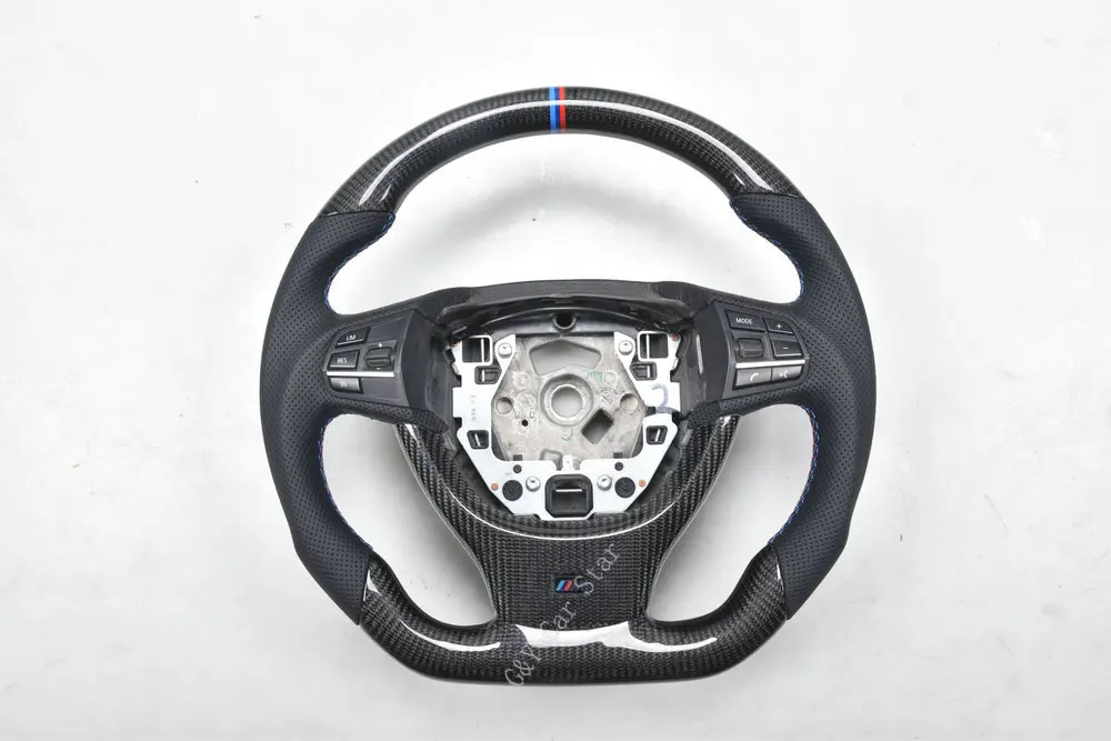 100% Настоящее углеродное волокно Автомобильное рулевое колесо для BMW F10 F11|Рулевые
