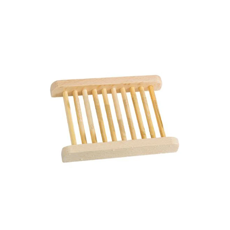 

Wooden Natural Bamboo Soap Dishes Tray Holder Storage Soap Rack Plate Box Container Portable Bathroom Soap Dish Storage Box