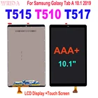 100% протестированный ЖК-дисплей для Samsung Galaxy Tab A 10,1 2019 T510 T515 T517 SM-T515 ЖК-дисплей сенсорный экран дигитайзер в сборе