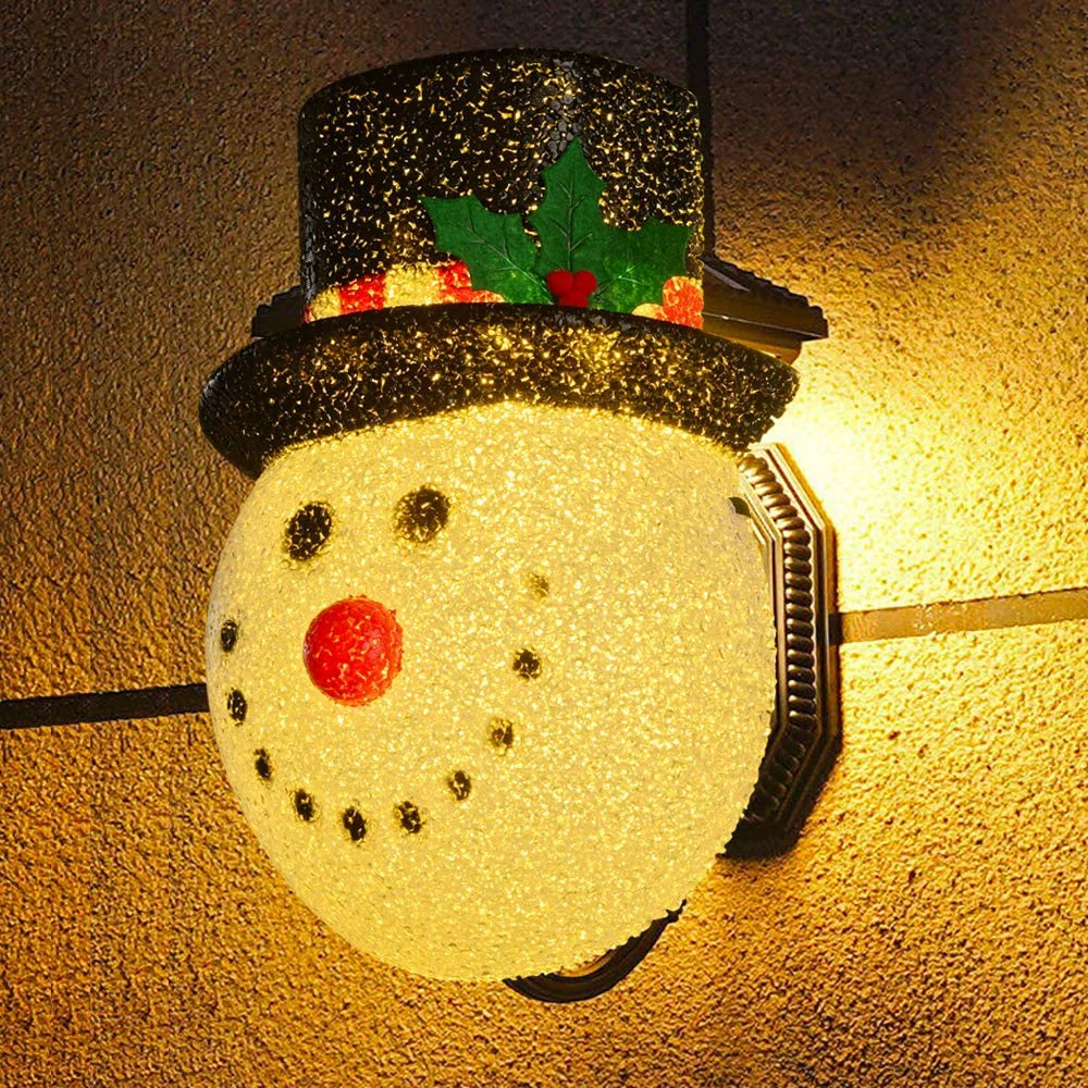 

Christmas Snowman Decoration Lampshade Door Hanging Snowman Head Lampshade Door Hanging Christmas Outdoor Porch Ornaments