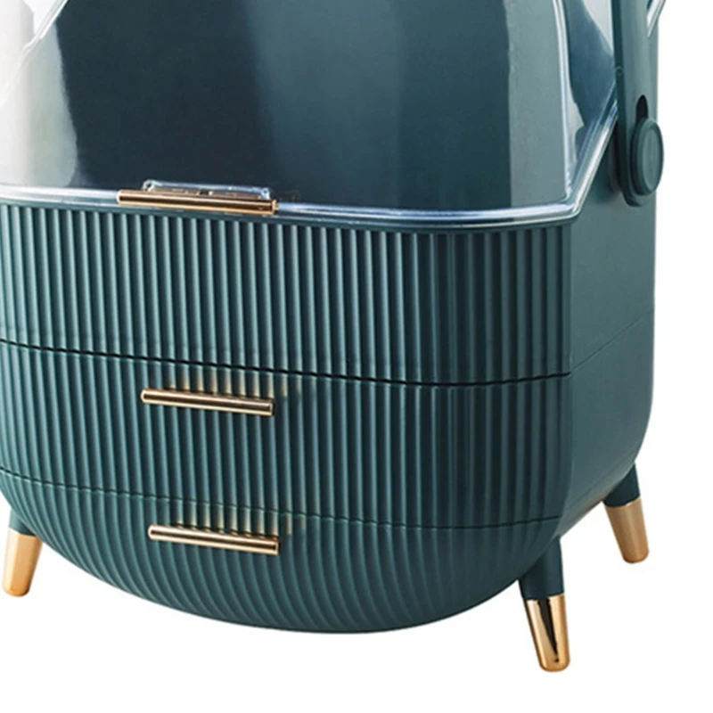 Органайзер для косметики коробка хранения держатель с пылезащитной крышкой